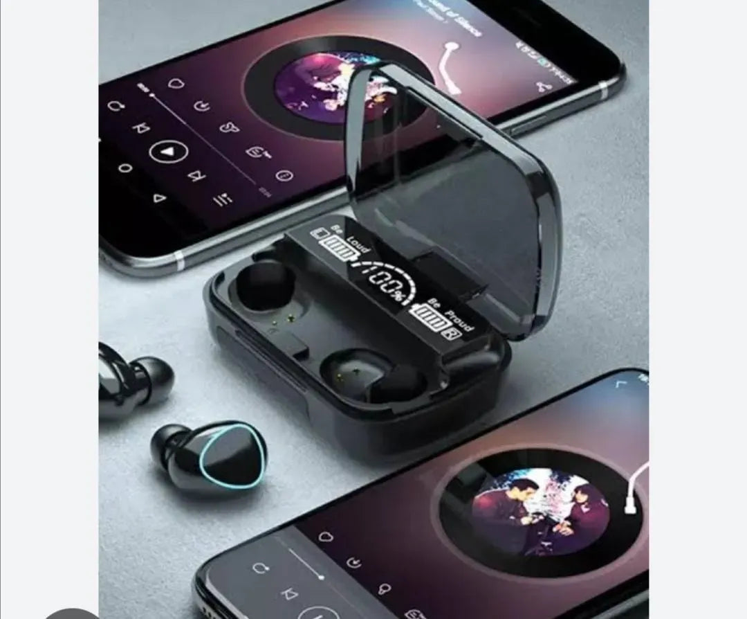 M10 Wireless Earbuds with Charging Case & Bluetooth 5.3